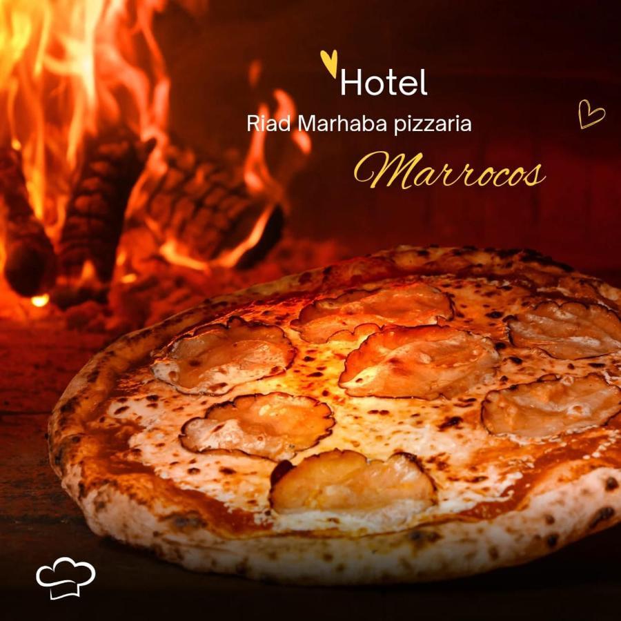 Riad Pizzeria Marhaba Hotel Akhendachou n'Ait Ouffi Ngoại thất bức ảnh